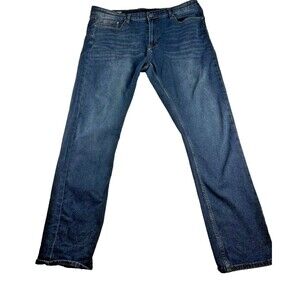 Nomad Men's Slim Fit Denim Blue Jeans Dark Wash Size 38 x 32